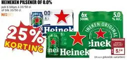 MCD Supermarkt HEINEKEN PILSENER OF 0.0% aanbieding