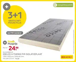 Praxis IDELCO A-THERM PIR ISOLATIEPLAAT aanbieding