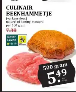 MCD Supermarkt CULINAIR BEENHAMMETJE aanbieding