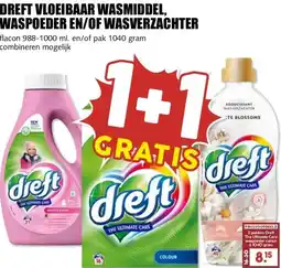 MCD Supermarkt DREFT VLOEIBAAR WASMIDDEL, WASPOEDER EN/OF WASVERZACHTER aanbieding