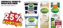 MCD Supermarkt CAMPINA VLA, YOGHURT OF MAGERE MILDE KWARK aanbieding