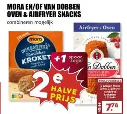 MCD Supermarkt MORA EN/OF VAN DOBBEN OVEN & AIRFRYER SNACKS aanbieding