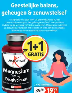 Lucovitaal Magnesium 375 mg Bisglycinaat aanbieding