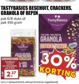 MCD Supermarkt TASTYBASICS BESCHUIT, CRACKERS, GRANOLA OF REPEN aanbieding