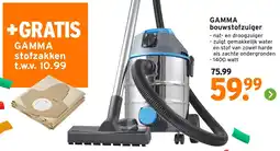 GAMMA GAMMA bouwstofzuiger aanbieding
