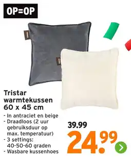 GAMMA Tristar warmtekussen aanbieding