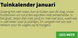 Intratuin Tuinkalender januari aanbieding