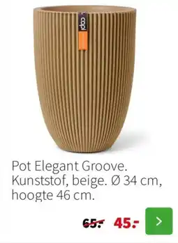 Intratuin Pot Elegant Groove aanbieding