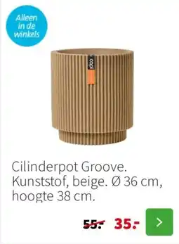 Intratuin Cilinderpot Groove aanbieding