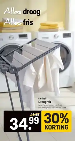 Hubo Leifheit Droogrek aanbieding