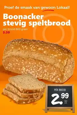 CoopCompact Boonacker stevig speltbrood aanbieding