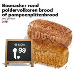 CoopCompact Boonacker rond poldervolkoren brood of pompoenpittenbrood aanbieding