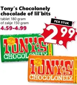 CoopCompact Tony's Chocolonely chocolade of lil'bits aanbieding