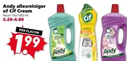CoopCompact Andy allesreiniger of Cif Cream aanbieding