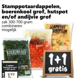Coop Stamppotaardappelen, boerenkool grof, hutspot en/of andijvie grof aanbieding
