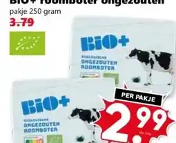 Coop BIO+ roomboter ongezouten aanbieding