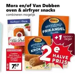 Coop Mora en/of Van Dobben oven & airfryer snacks aanbieding