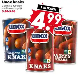 Coop Unox knaks aanbieding