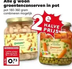 Coop Alle g'woon groentenconserven in pot aanbieding