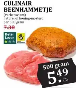 Coop CULINAIR BEENHAMMETJE aanbieding