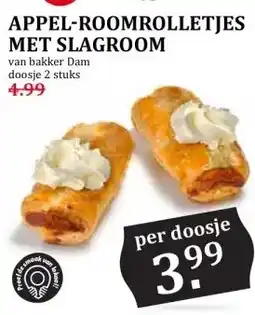Coop APPEL-ROOMROLLETJES MET SLAGROOM aanbieding