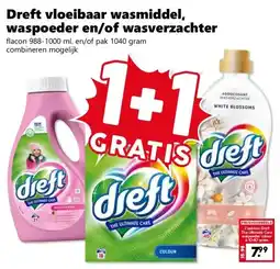 Coop Dreft vloeibaar wasmiddel, waspoeder en/of wasverzachter aanbieding