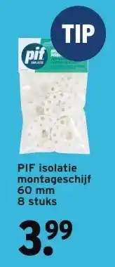 GAMMA PIF isolatie montageschijf aanbieding
