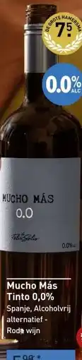Gall & Gall Mucho Más Tinto 0,5% 75CL aanbieding