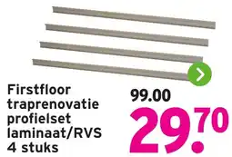 GAMMA Firstfloor traprenovatie profielset laminaat/RVS aanbieding