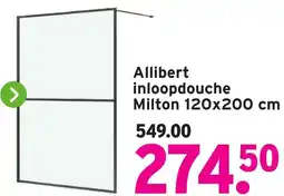 GAMMA Allibert inloopdouche Milton aanbieding