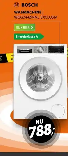 Expert Bosch WGG244ZMNL EXCLUSIV aanbieding