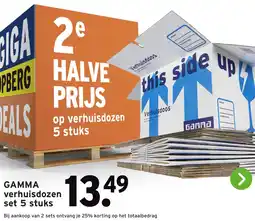 GAMMA GAMMA verhuisdozen aanbieding