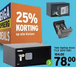 GAMMA Yale laptop kluis YLV 200 DB1 aanbieding
