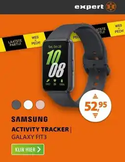 Expert Samsung Galaxy Fit 3 Grijs aanbieding