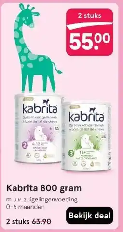 Etos Kabrita 800 gram aanbieding