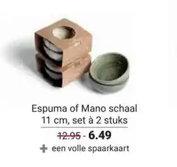 Ekoplaza Espuma of Mano aanbieding