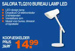 Correct SALORA TLQ310 BUREAU LAMP LED aanbieding