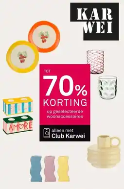 Karwei Op geselecteerde woonaccessoires aanbieding