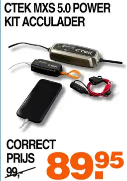 Correct CTEK MXS 5.0 POWER KIT ACCUL ADER aanbieding