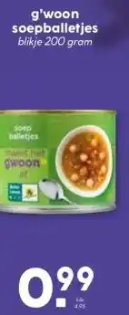 Boon`s Markt g'woon soepballetjes aanbieding