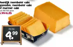 Boon`s Markt Voordijk roomboter cake gesneden, roomboter cake of marmer cake aanbieding