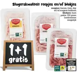 Boon`s Markt Slagerskwaliteit reepjes en/of blokjes aanbieding