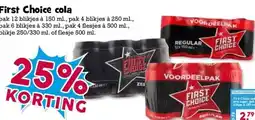 Boon`s Markt First Choice cola aanbieding