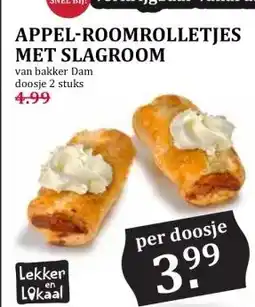 Boon`s Markt APPEL-ROOMROLLETJES MET SLAGROOM aanbieding
