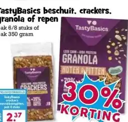 Boon`s Markt TastyBasics beschuit, crackers. granola of repen aanbieding