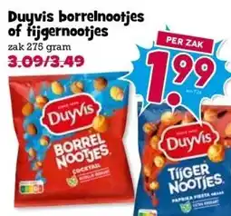 Boon`s Markt Duyvis borrelnootjes of fijgernootjes aanbieding