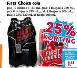 Boon`s Markt First Choice cola aanbieding