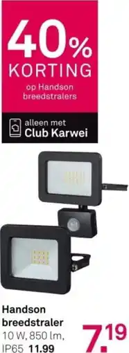Karwei Handson breedstraler aanbieding