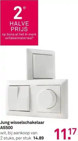 Karwei Jung wisselschakelaar AS500 aanbieding