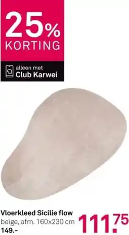 Karwei Vloerkleed Sicilie flow aanbieding